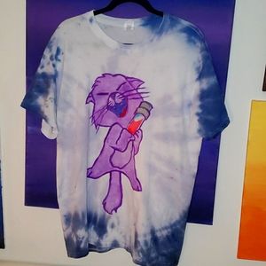 EVIL KITTY Yzma tie dye T shirt